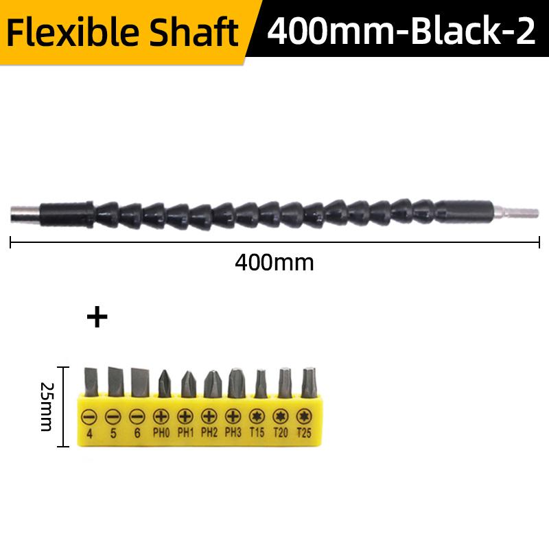 Flexible Shaft Drill Bit Extension Holder 295/400 Link Drill Hex Screwdriver Soft Driver Extend Rod Tools Slotted Phillips Star