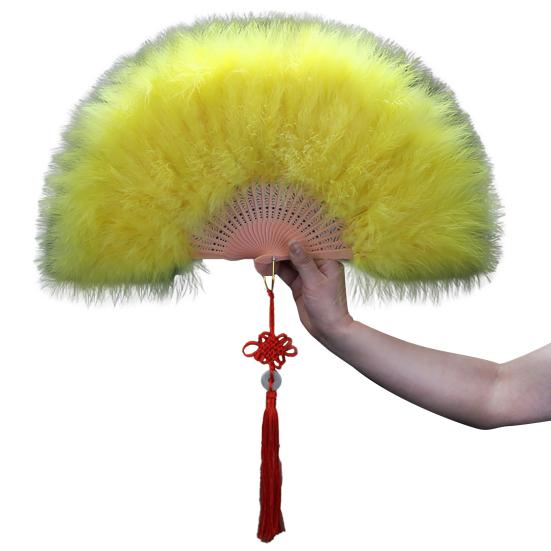 Folding Fan Fluffy Lightweight Stage Performance Decoration