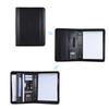 Multifunktionales professionelles Business-Portfolio Padfolio Mappe Dokumententasche Organizer A4 PU-Leder Reißverschluss