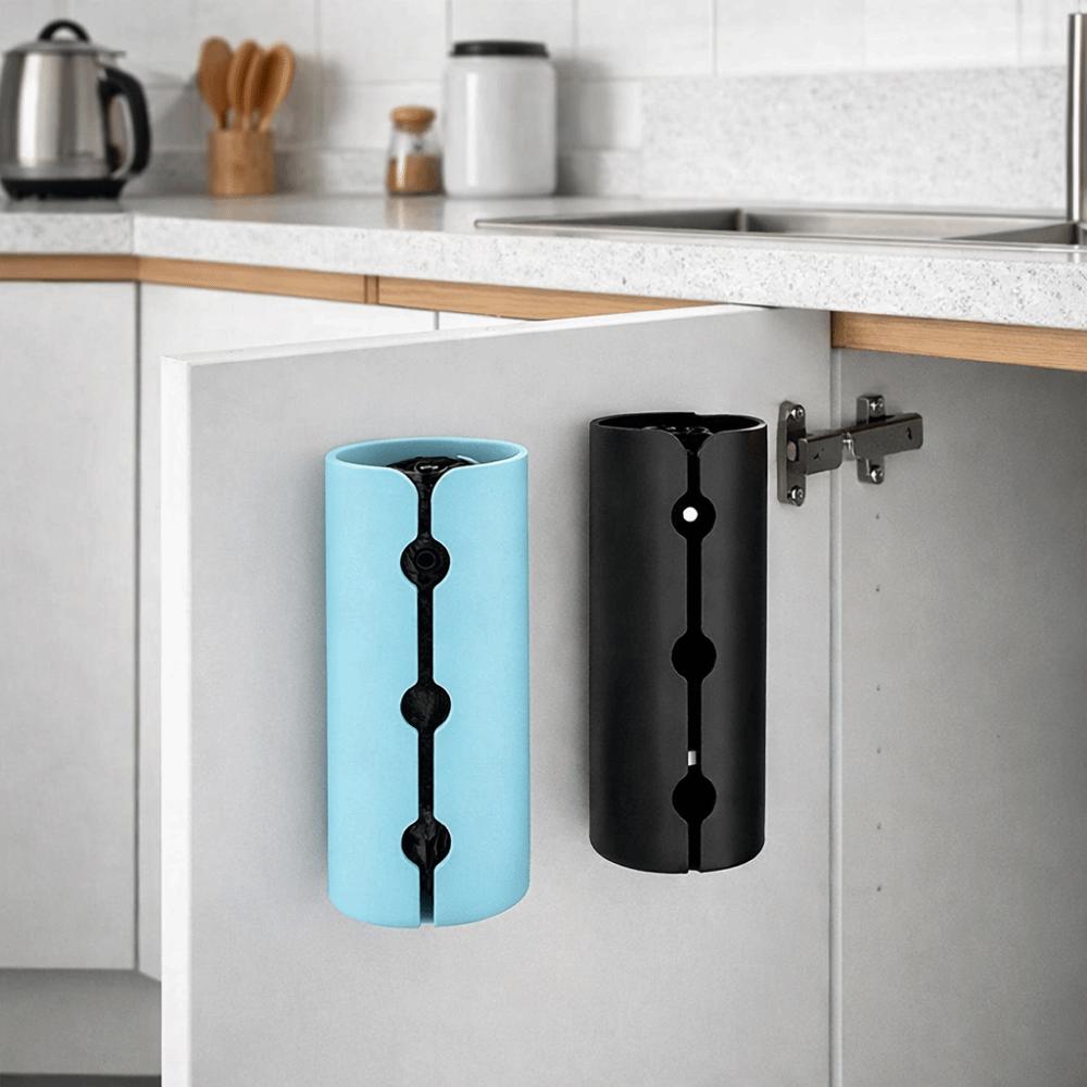 Plastic Trash Bags Storage Box Wall Mounted Garbage Bag Dispenser Plastic Bags Container Bathroom