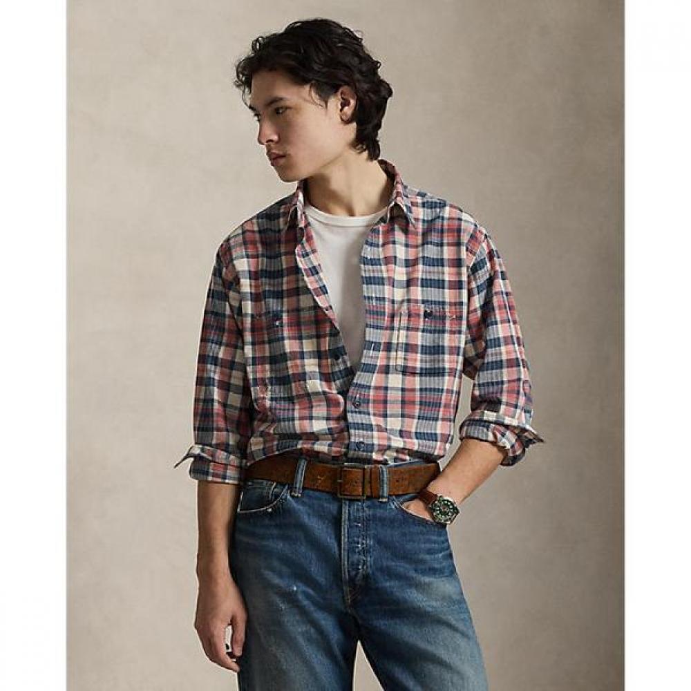 Polo Ralph Lauren Men S claSSic Fit Repair madraS workShirt XS