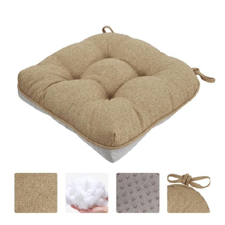 Thick Square Chair Cushion Features Nonslip Base Ideal For Home Offices And Restaurant Seatings
