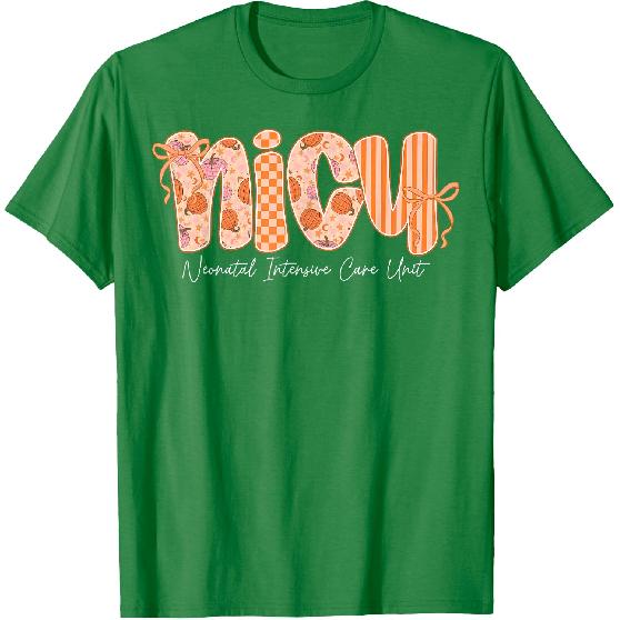 Nicu Nurse Cutest Pumpkin Fall Thanksgiving Nursing T-Shirt
