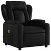Massage Relax Chair Synthetic Leather Black