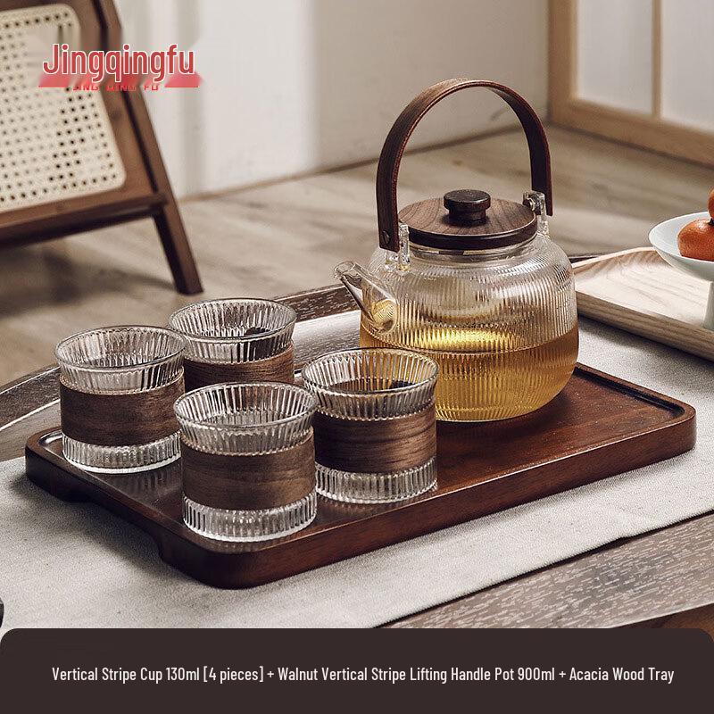 Jingqingfu Insulated Glass Tea Set
