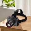LED Headlamp Rechargeable Flashlight with Motion Sensor Digital Display High Lumens Waterproof Emergency Headlamp