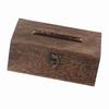 1Pc Wooden Retro Tissue Box Paper Napkin Holder Case Home Car Decor #1 22*12*10cm