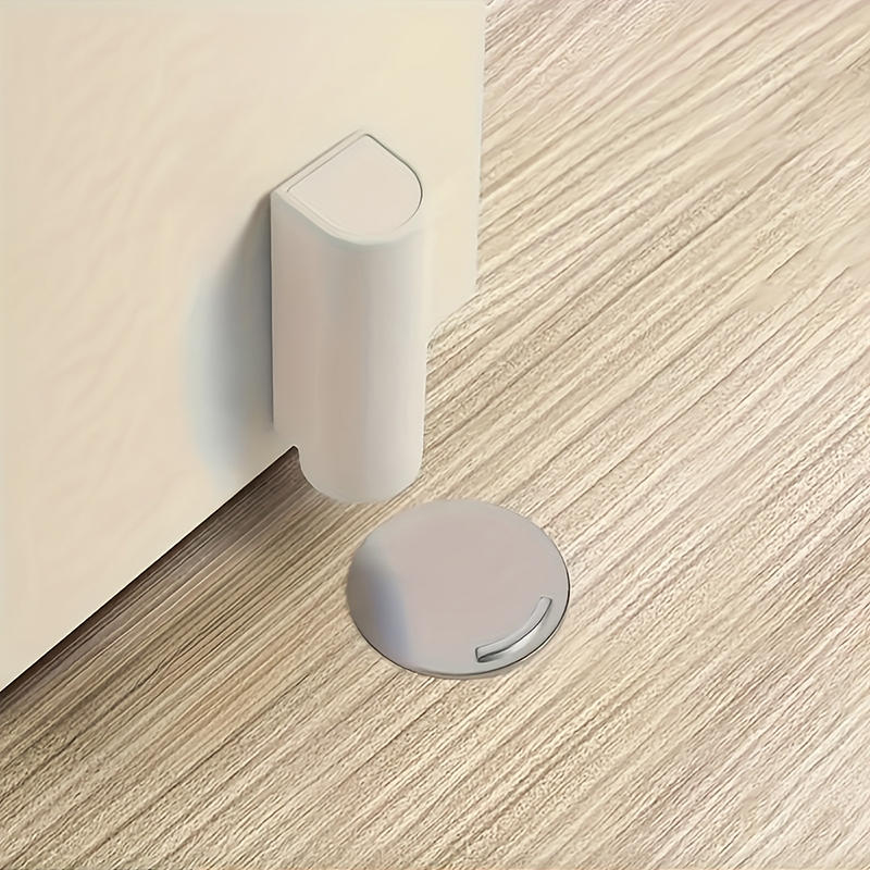 Magnetic Door Stopper Suction Door Holder 75*24mm Stainless Steel For Home Office Cabinet Improvement Home Decoration Accessories Black Grey White