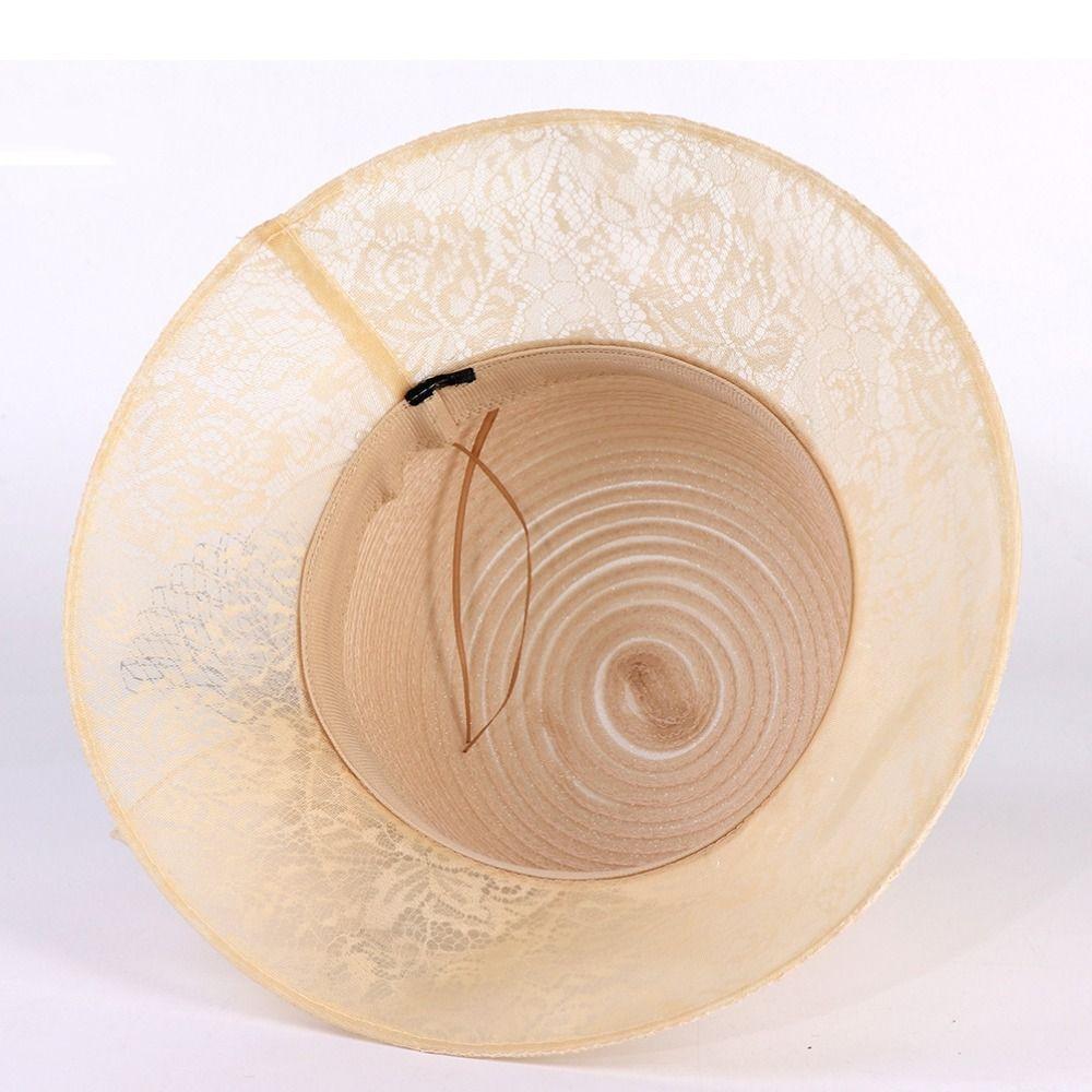 Flower Outdoor Sunshade Hat Organza Women Fisherman Hat New Summer Basin Hat