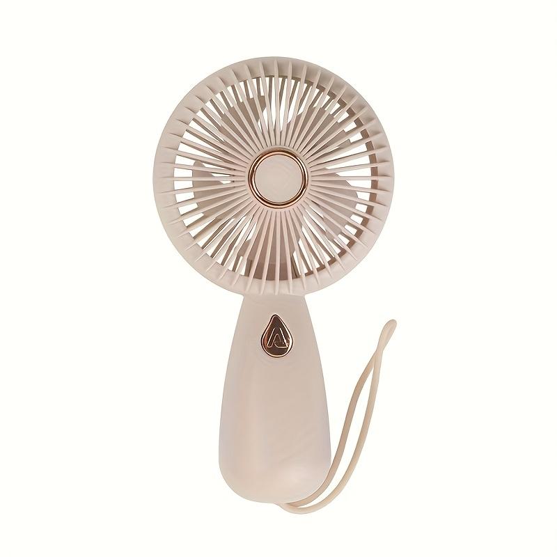 Portable Personal Mini Fan with Rechargeable Battery,3 Speeds LED Night Light Lightweight ABS Design for Home,Travel,Camping Mint Green,Beige