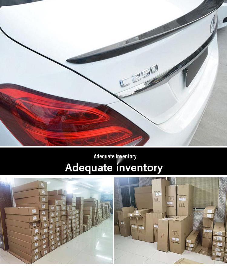 Mercedes C-Class W205 Coupe 4-Door AMG C63-Style Carbon Fiber No-Drill Rear Spoiler by Brabus