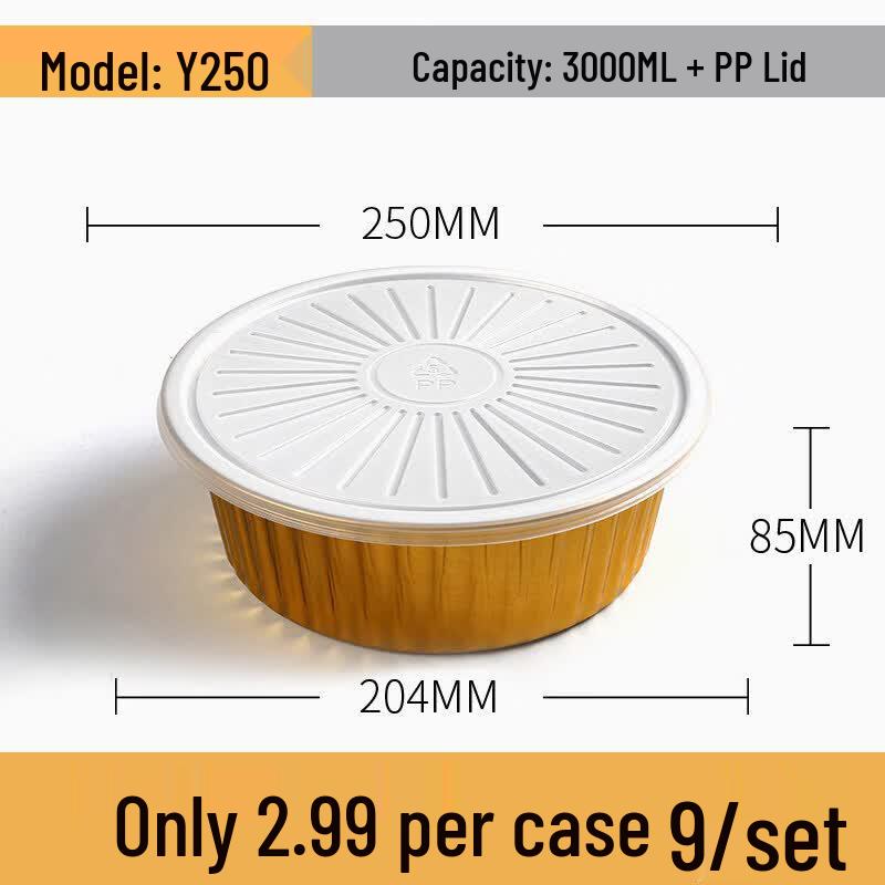 Qiewei Disposable Aluminum Foil Baking Takeout Containers
