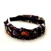 Horrible Top Knot Headband Festival Wear Ghost Print Hairband Pumpkin Head Headband  Trick or Treat