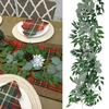 200Cm Artificial Hanging Christmas Garland Plants Vine Leaves Green Silk Outdoor Home Wedding Party Bathroom Garden Decoration