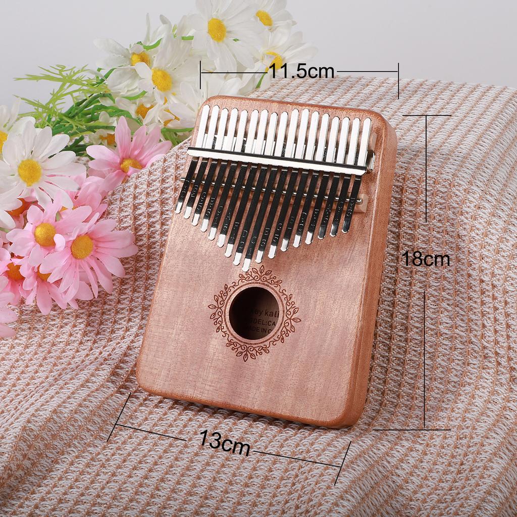 21 Key Mahogany Kalimba 17 key Thumb Piano Portable Finger Piano for Beginner Mbira Gifts for Adults/Kids