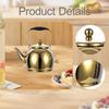 2.0L Stainless Steel Teapot Coffee Tea Kettle Daily Use Thickened Pot Water Boiler Jug for Hotel