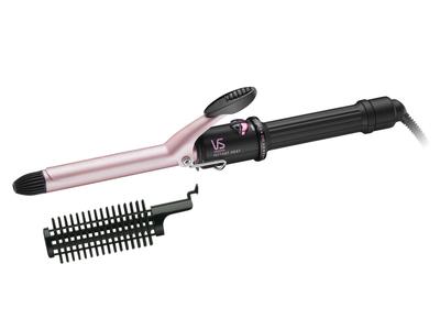 Vidal Sassoon Curl Hair Iron 19mm Pink Series Temperature Adjustment Function Roll Brush Included Pink VSI-1912PJ