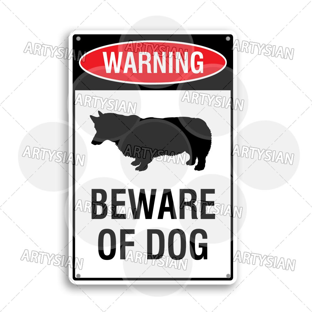 Beware of Dog Warning Metal Sign No Dogs Allowed Do Not Leave Dog Pet safety Dog Friendly Café Guide Dods Welcome Plaque