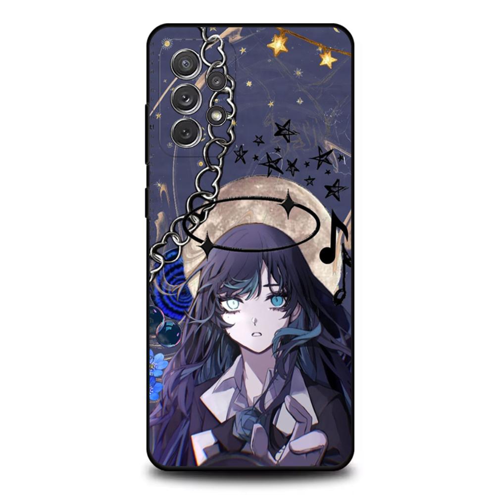Ado Cartoon K-Kyogen X Uta Phone Case For Samsung S25,S24,S21,S22,S23,S30,Ultra,S20,Plus,Fe,Lite,Note,10,9,5G Black Cover