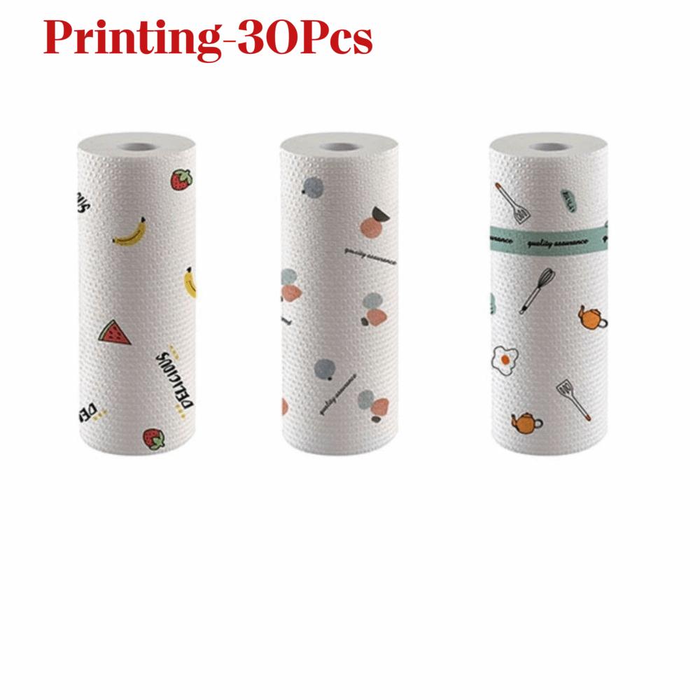 1Roll/30/50/100Sheets Thickened Dish Cleaning Cloth Disposable Lazy Cleaning Rags Home Cleaning