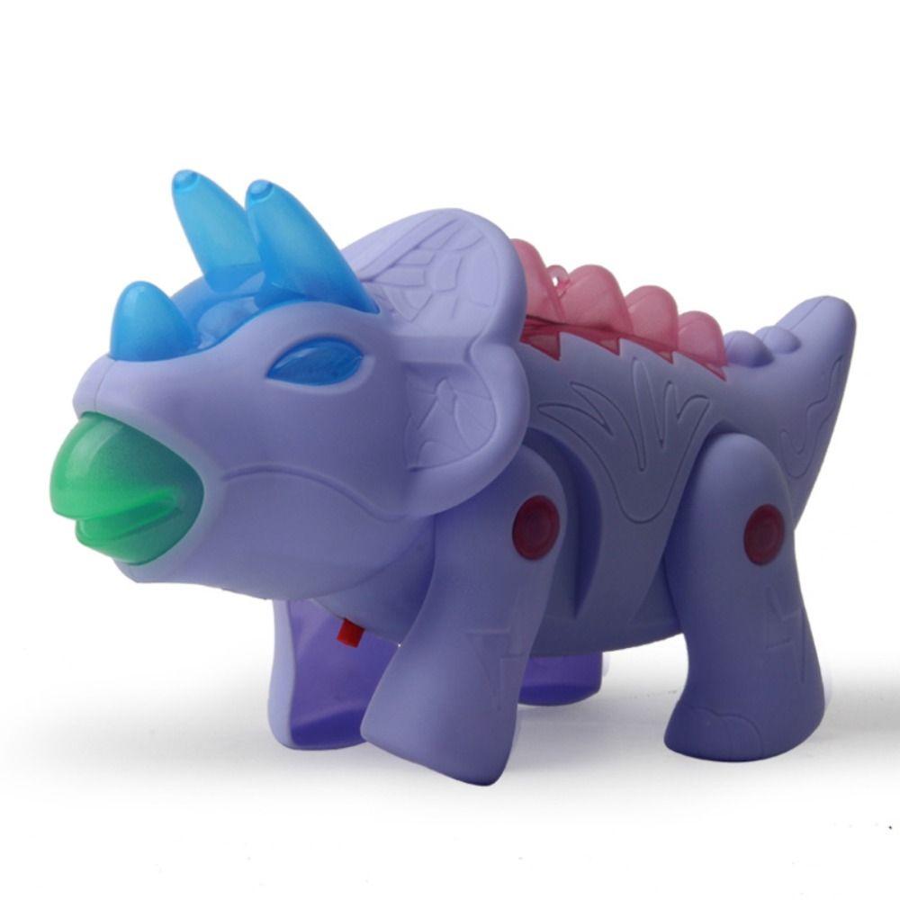 

Имитация Поводок для животного Игрушка Динозавр Игрушка-питомец Динозавр Имитация Модель Динозавра Светящаяся Музыкальная Игрушка purple-Triceratops