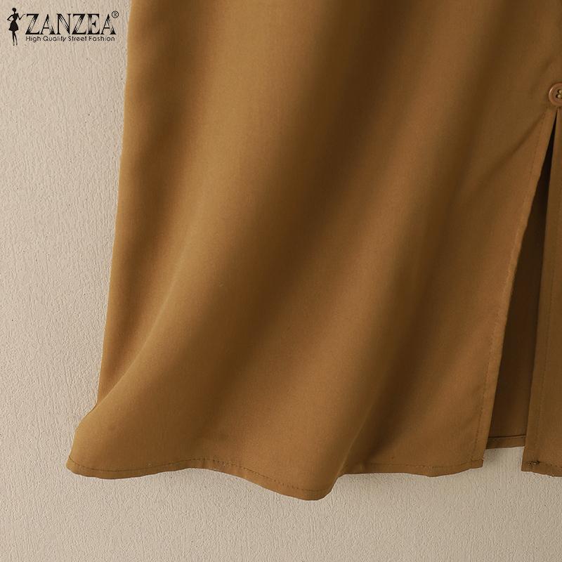 ZANZEA Womens Casual Off Shoulder Summer Sleeveless Dress