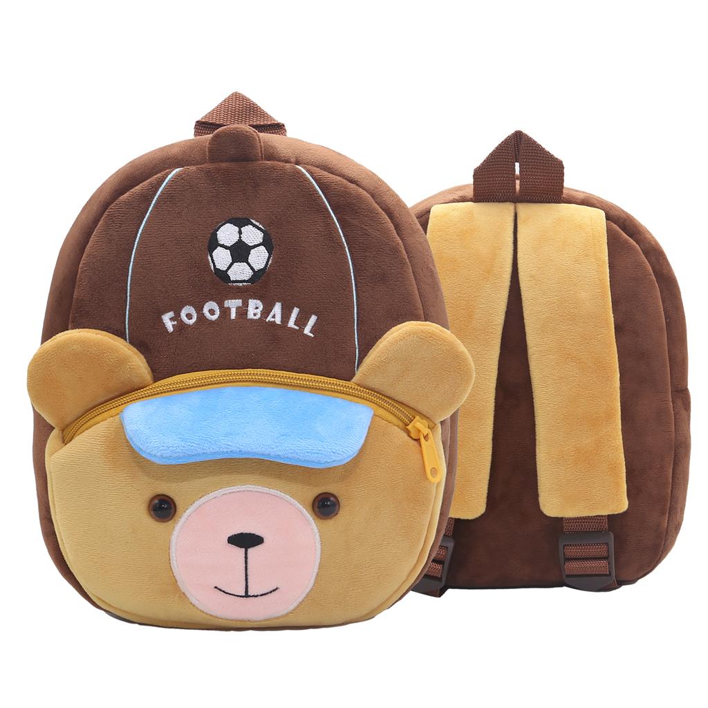 Cute Children's Backpack Plush Material Backpack for Boys and Girls Cartoon Animal Games Series Schoolbag Baby Backpack2-4 Years