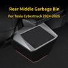 Rear Seat Storage Box for Tesla Cybertruck 2024-2026 Under Air Vent Storage Case Trash Can Organizer Modification Accessories
