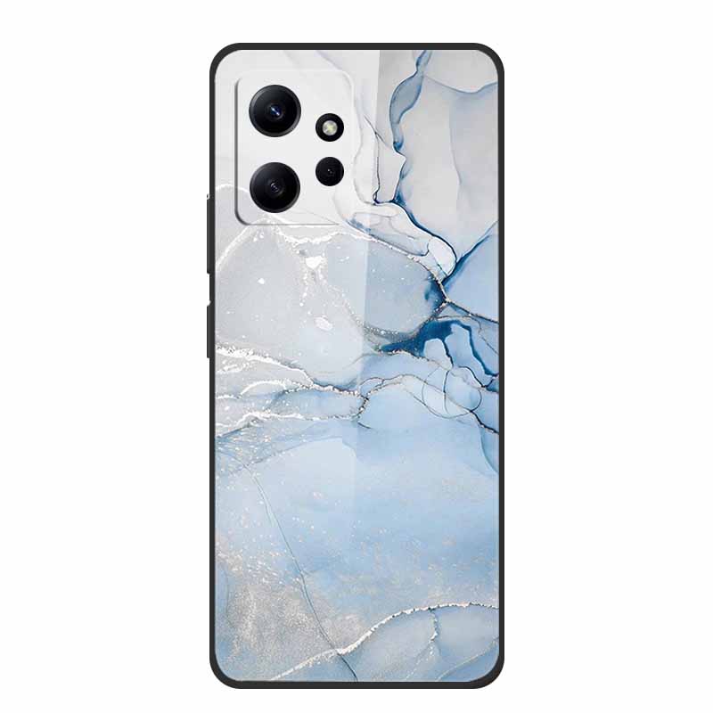 Marble For Redmi Note 12 4G Glass Case Tempered Back Cover Hard Cases For Xiaomi Redmi Note12 4G Protective Shell Colorful Capa