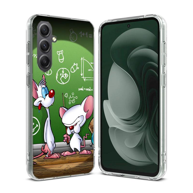 Pinky Anime and the Brain Case For Phone Samsung Galaxy A12 A22 A32 A52 A52S A13 A23 A33 A53 A14 A24 A34 A54 5G A73 A42 A9 A8 A7