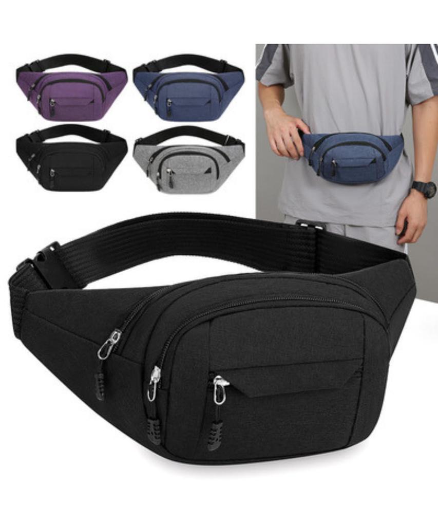 Kashichi Waist Waist Bag for and Small Lightweight Canvas Everyday Smartphone Adjustable Outdoor Crossbody Pouch, Walking, Travel, Items, Material,