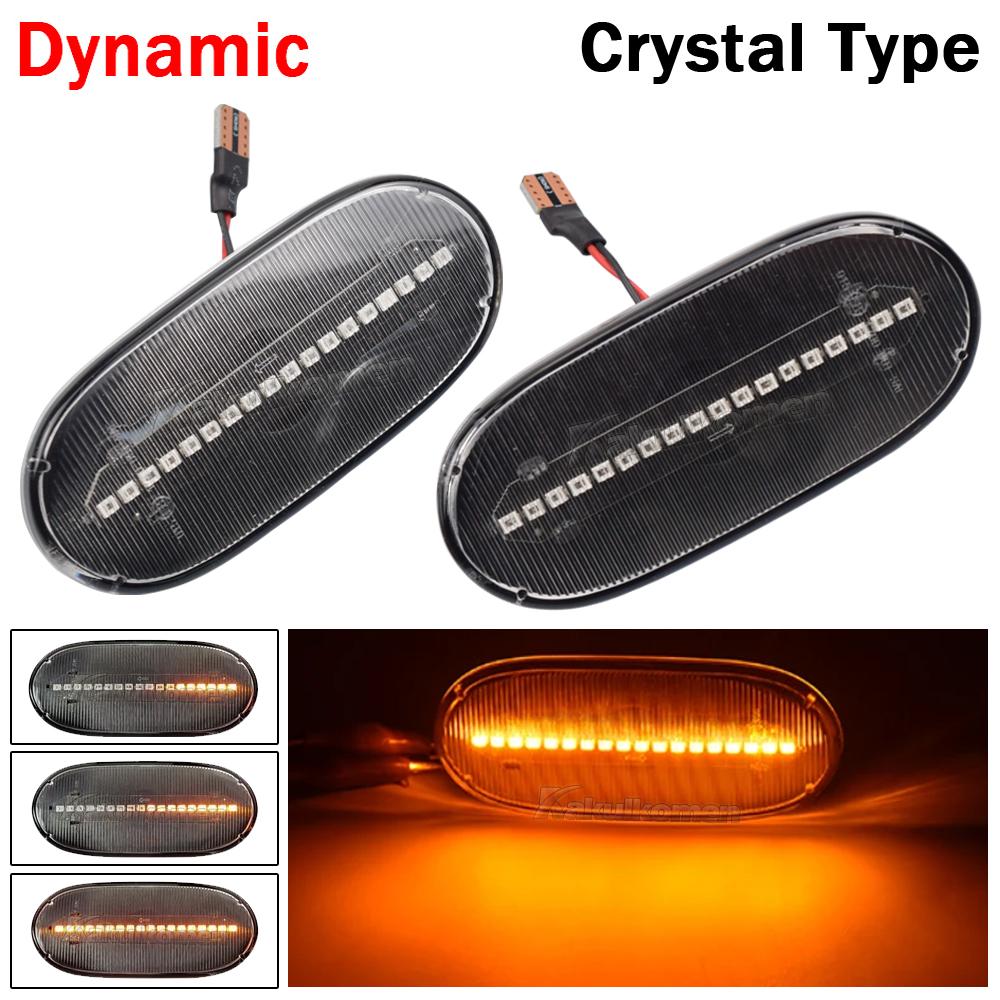 2Pcs Side Marker Light For Mercedes Benz Sprinter W906 2006-2018 LED Dynamic Turn Signal Light For VW Crafter Minibus 2006-2016
