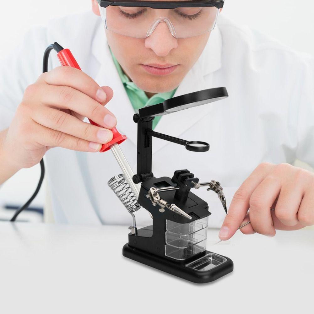 10 LED Light Phone Repair Tool 3X/4.5X/25X Lens Magnifying Glass LED Magnifier  Manual Welding