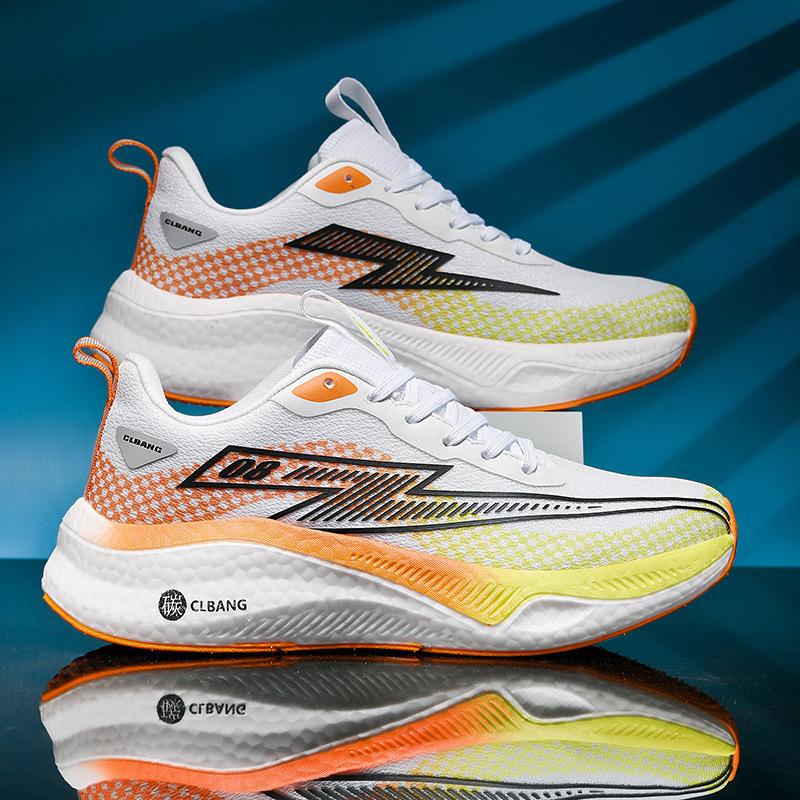Men's Shoes Sports 2025 Raw Soft Sole Racing Marathon Student Sports Shoes Women's Mesh Breathable New Models