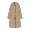 Kaslead New Arrival Women's Fashion Style Stylish Simple and Versatile Casual Single-Breasted Trench Coat Outwear