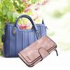 Women Leather Wallet Multi Card Pockets Large Capacity Zip Card Holder Wallet for Cash Pink Free Size