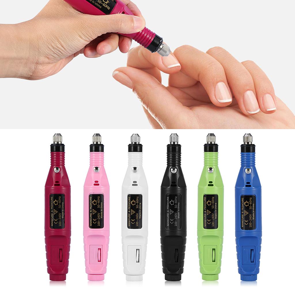 12 Types Manicure Machine Electric Sanding Drill Nail Polishing Tools With Grinding Head
