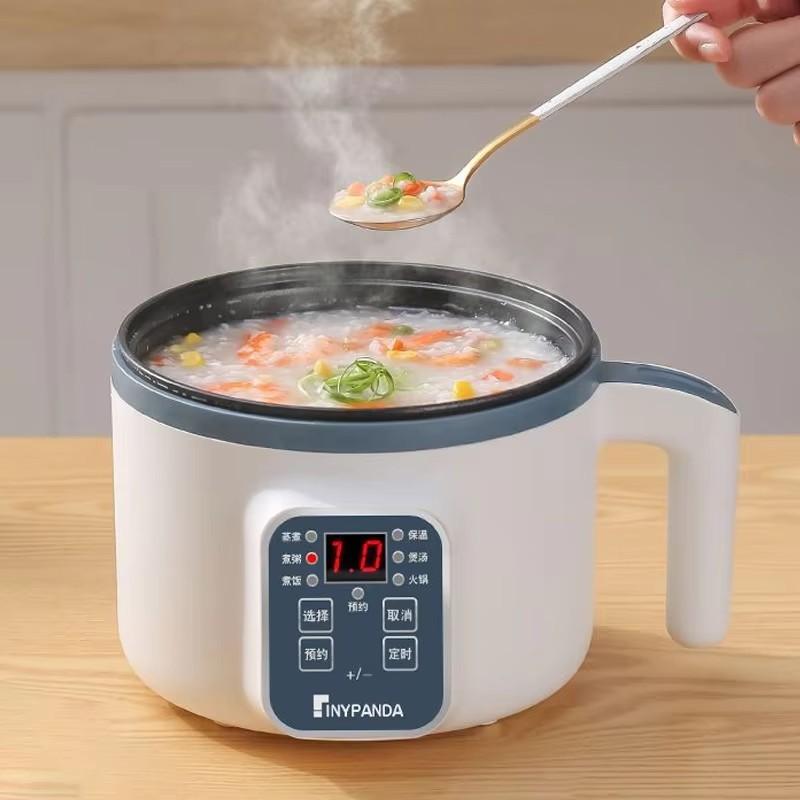 Panela de Arroz Elétrica 1.7L Camada Única Dupla 220V Multicooker Antiaderente Inteligente Mecânica Multicooker Panela de Arroz Cozido no Vapor para Casa