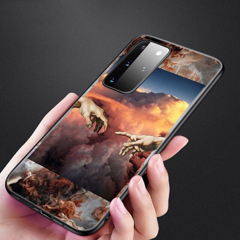 Renaissance Art Painting Phone Case For Samsung Galaxy S20 S21 FE S10 Lite Note 20 10 Lite S8 S9 S10E S10 Plus Ultra Black Cover