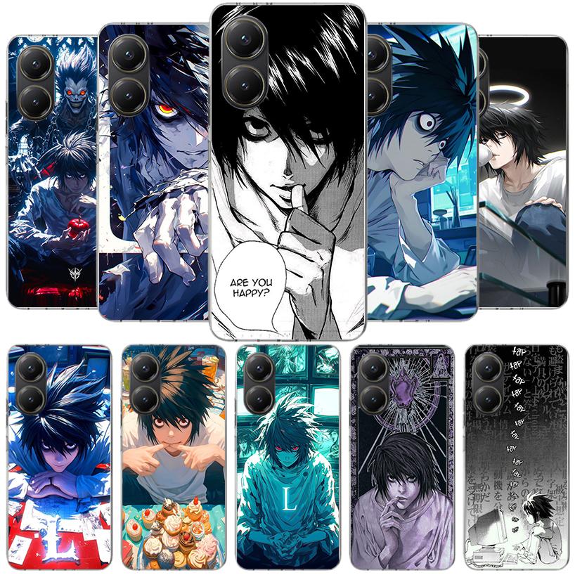 N-Note D-Death L Lawliet Phone Case For Xiaomi Poco F7 Ultra X7 X6 X5 Pro M7 Redmi 15C 15 13C 13 12C 12 10C 10 9A 9C 9T 9 Shell