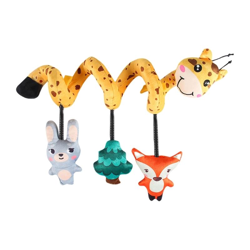 Easy Attachment Infant Spirals Stroller Toy Easy Setup Auditory Developmental Bed Pendant For Visual Motor Skill Growth