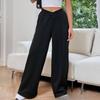 Women's Loose Casual Trousers, Comfortable Home Pants, Solid Color Casual Wide-leg Sports Pants 822