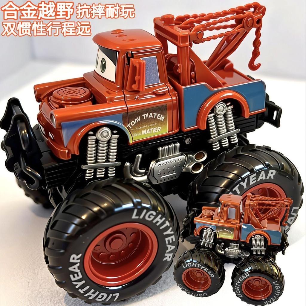 Cars Lightning McQueen SUV Black Storm Jackson Cruz Mater Big Wheel Offroad Metal Cars Toy Kids Christmas Gifts