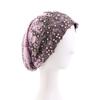 Elegant Glittery Chemo Cap Embroidery Beaded African Headwrap Muslim Inner Hijab Hat  For Women