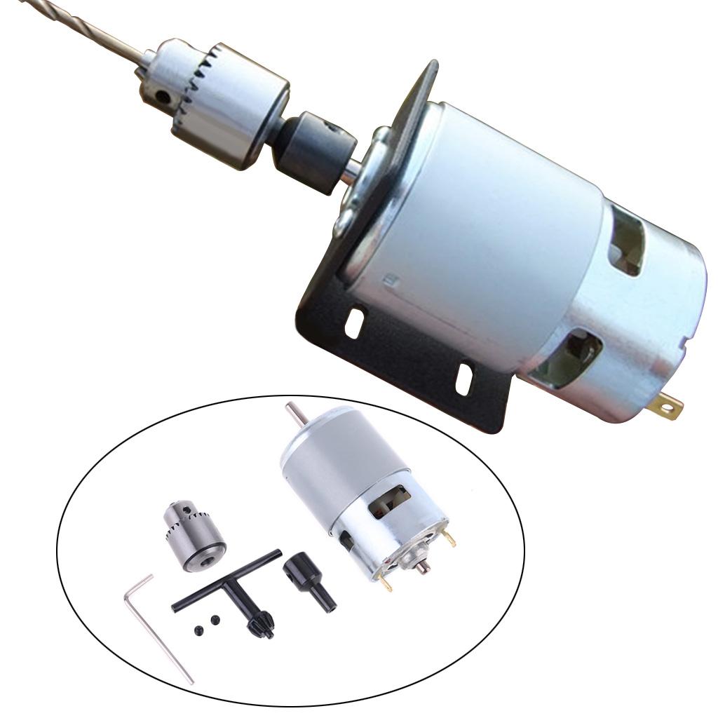 DC Motor 12V-24V 775 Motor Ball Bearing Large Torque High Power Low Noise Motor for Polishing Drilling Electrical To
