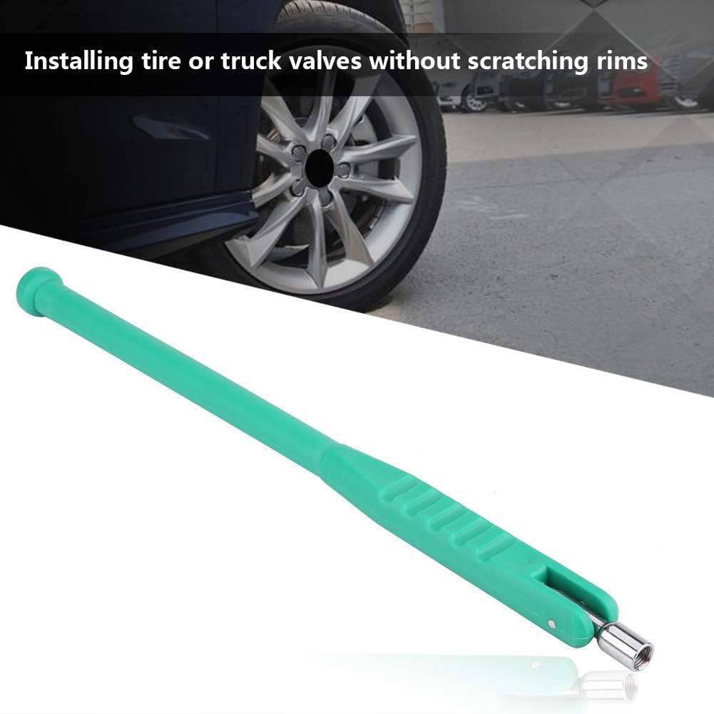 Acouto Tire Valve Stem Puller Tool Tire Valve Stem Puller Installer Tool Quick Remover Tire Repair Installer No Scratch Green Tire Valve Stem Puller