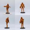 Gold Clock Man Action Figure Hand-made Joint Movable Transforming Clock Man King Toy Decor 17cm Pvc