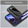 For Google Pixel 9 Pro XL Case Drop Proof Airbags Frosted Translucent PC + TPU Phone Back Cover
