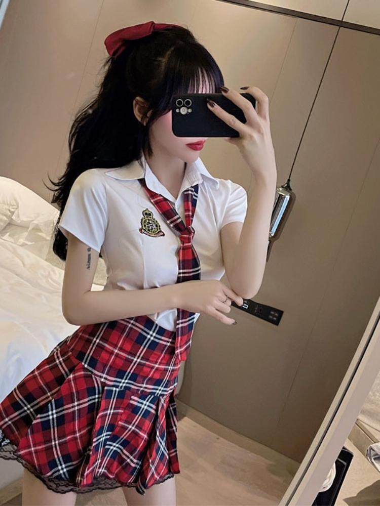 Cosplay Sexy Shoolgirl Nightdress Erotic Lingerie Porno Sexy Women's Underwear Student Sexy Outfit Babydoll Role Play Costume