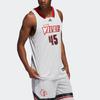 Adidas R Swgm Jersey Solid Color Printed Letter Basketball Vest Men Tops White HG8886